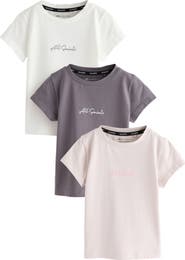 smALLSAINTS Kids' 3-Pack Script Logo T-Shirts