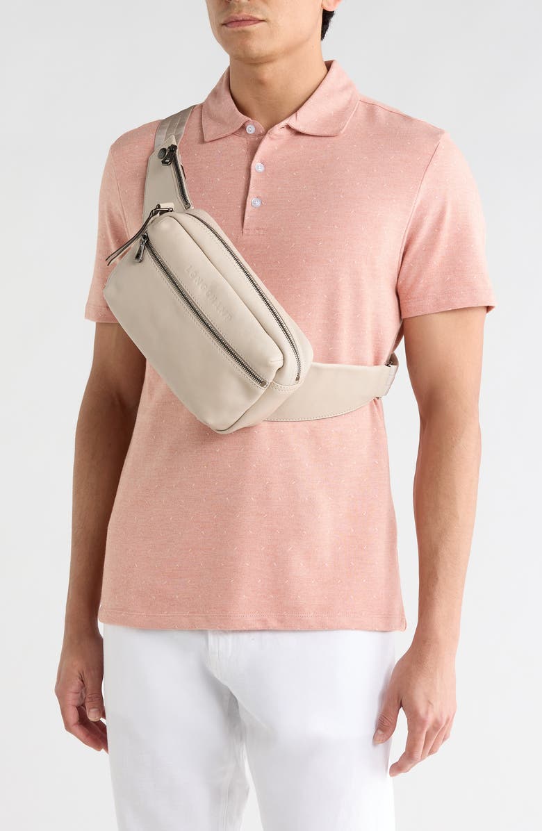 Longchamp Leather Belt Bag, Alternate, color,
