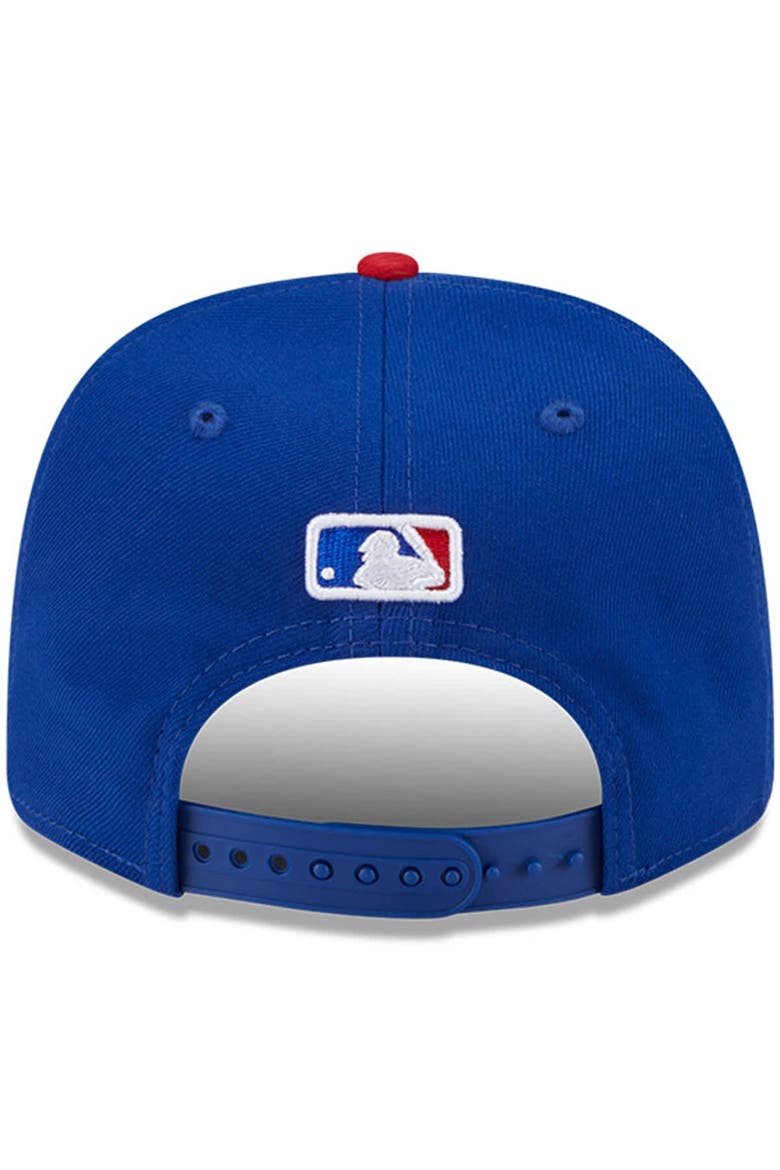 Men's New Era  Royal Chicago Cubs Player Replica 9SEVENTY Adjustable Hat, Alternate, color, Royal