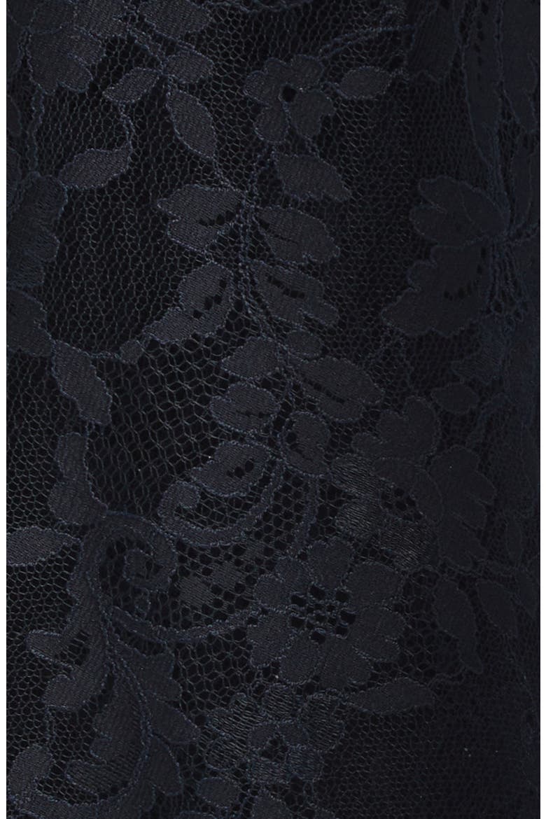 Nylon Raschel Lace Dress, Alternate, color, BLACK