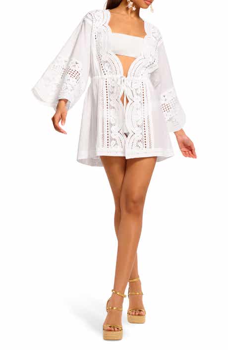 Leilanni Embroidered Cover-Up Dress