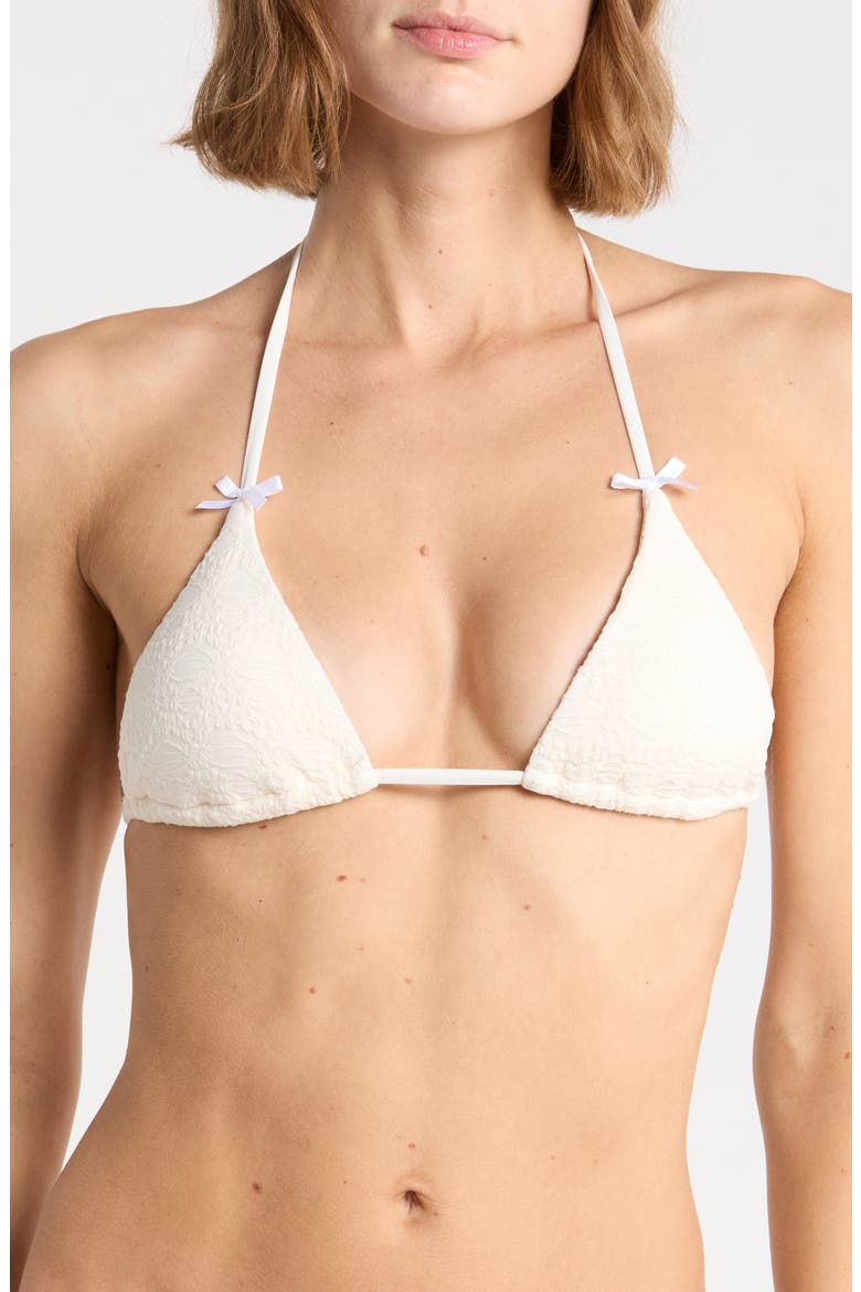 Palm Triangle Bikini Top, Main, color, CLOUD DANCER