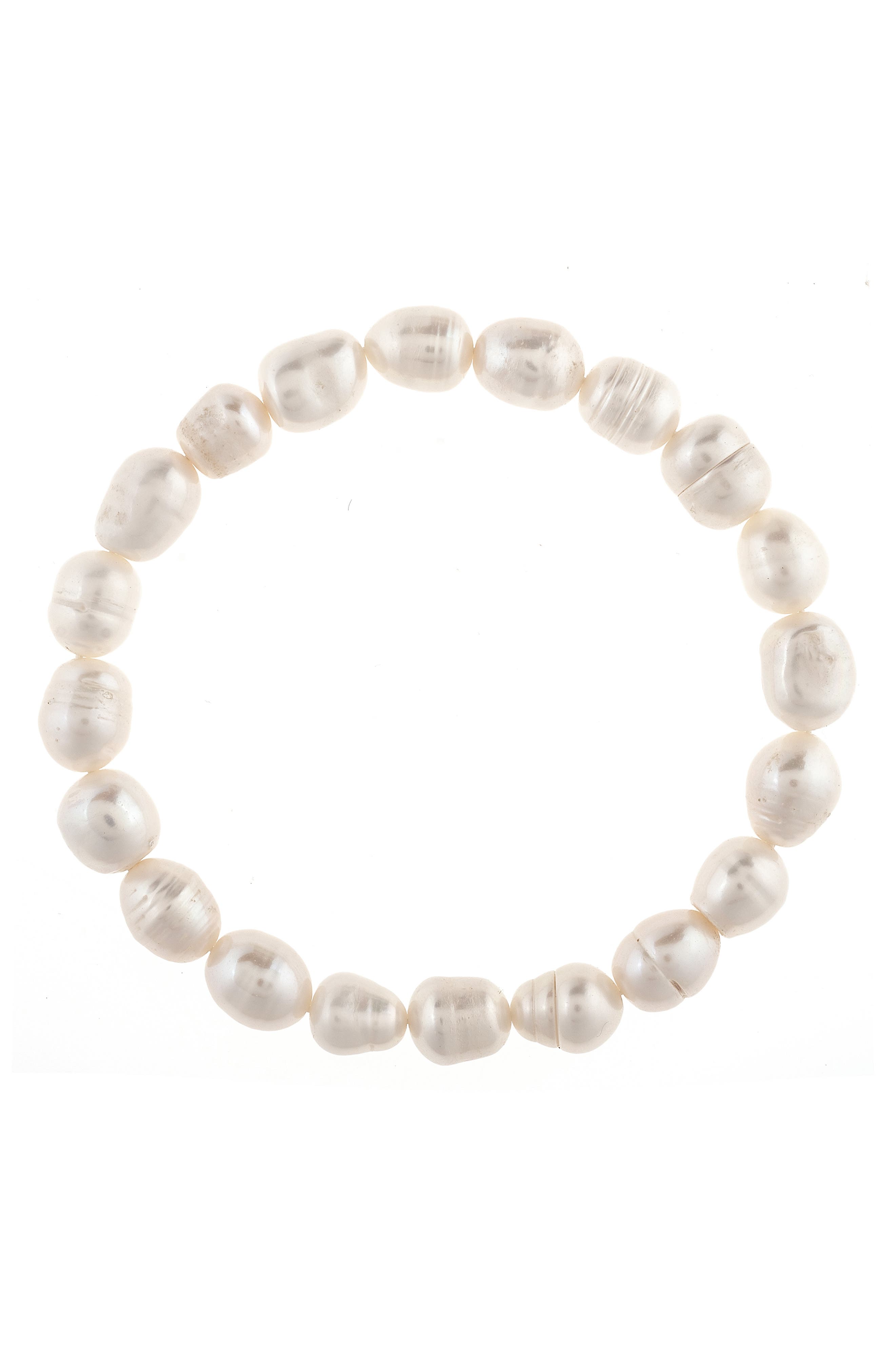 RIVKA FRIEDMAN Baroque Pearl Stretch Bracelet