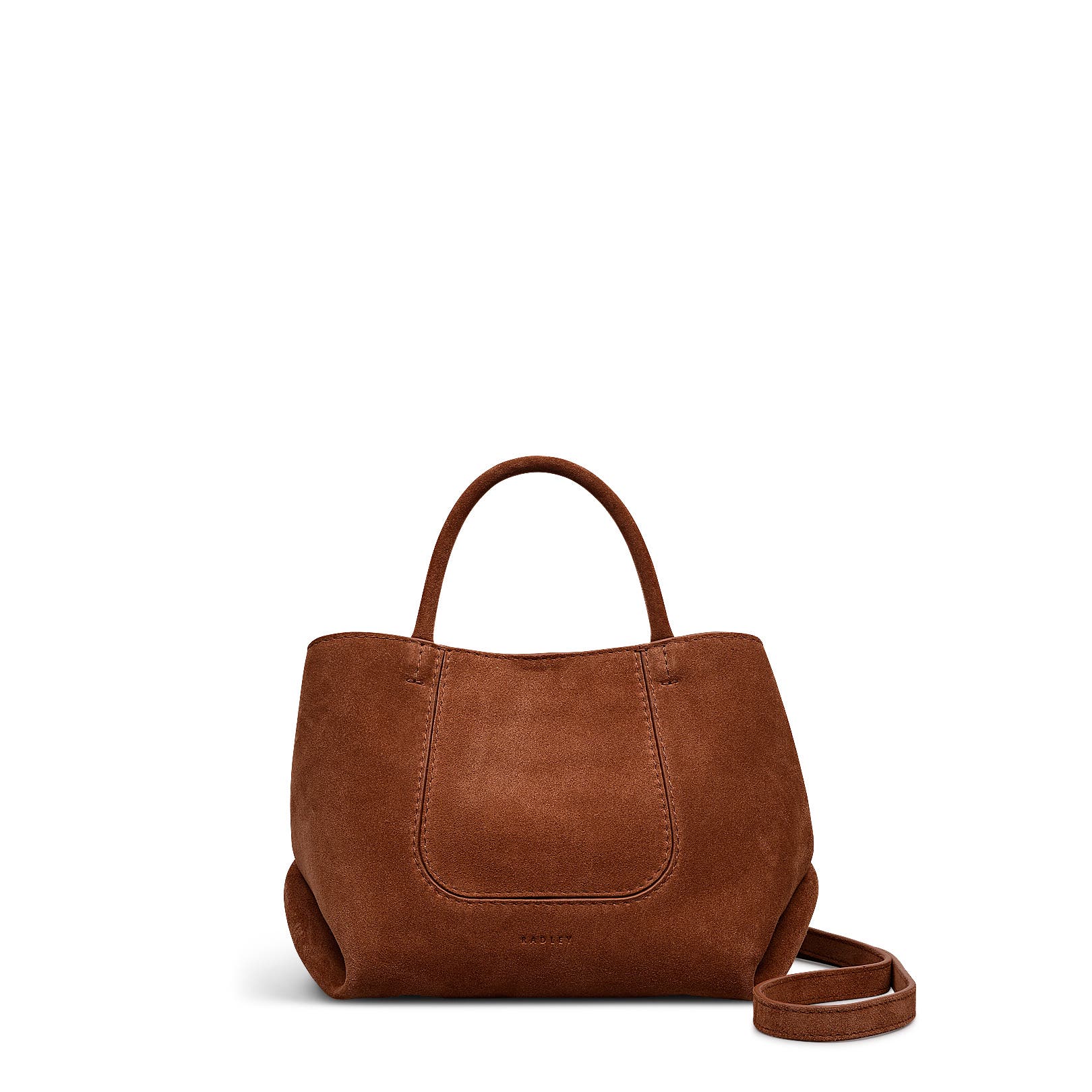 Radley The Compton - Suede Small Ziptop Satchel Bag, Main, color, 
