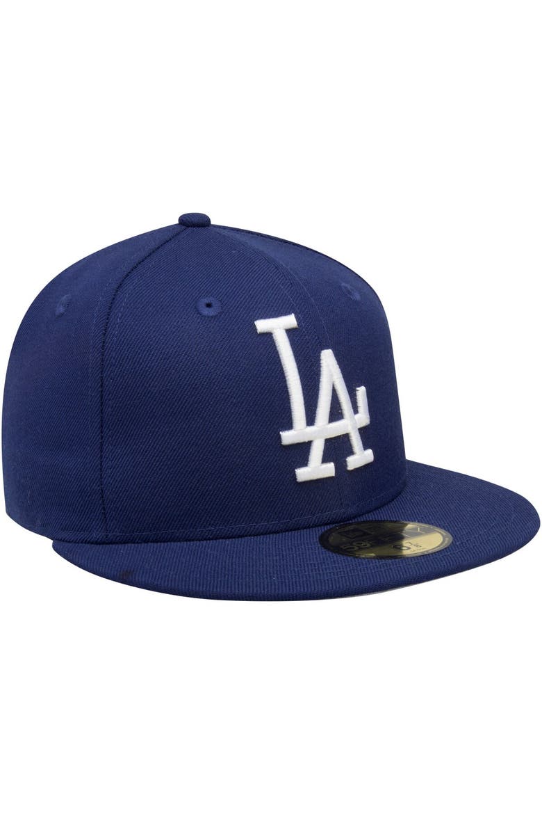 Men's New Era Navy Los Angeles Dodgers Cooperstown Collection Wool 59FIFTY Fitted Hat, Alternate, color, Royal