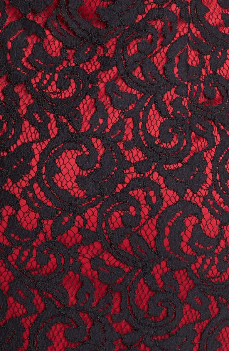 Tadashi Shoji One-Shoulder Lace Sheath Dress, Alternate, color,