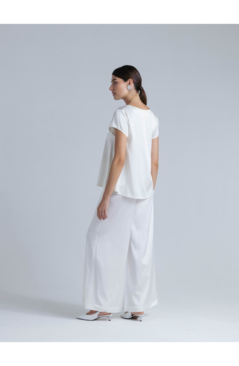 Alas Silk Short Sleeve Shirt, Alternate, color, 