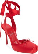 Christian Louboutin Cassia Lace-Up Slingback Pump
