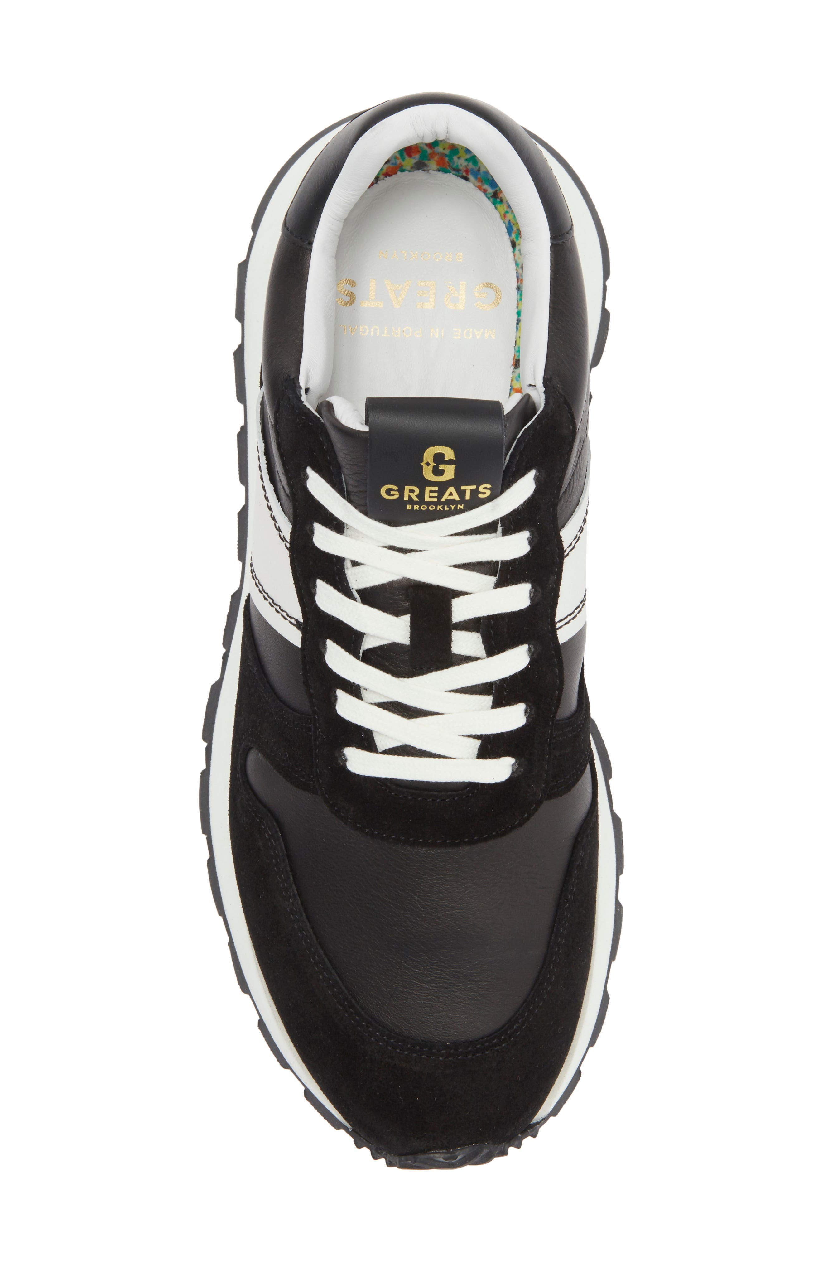GREATS Greenpoint Runner Sneaker, Alternate, color, Nero