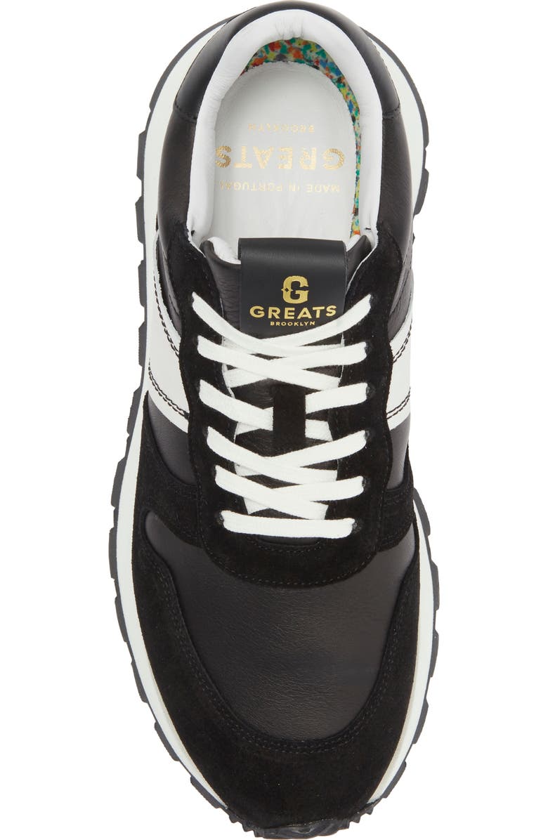 GREATS Greenpoint Runner Sneaker, Alternate, color, Nero