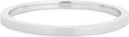 Argento Vivo Sterling Silver Flat Edge Bangle