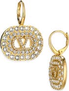Valentino Garavani VLOGO Signature Pavè Earrings
