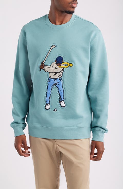 Core Embroidered Swingman Crewneck Sweatshirt