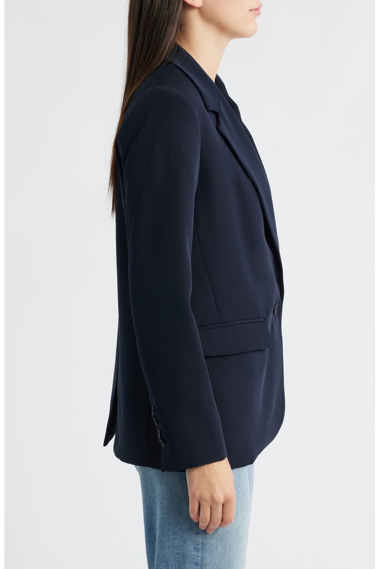 One-Button Blazer, Alternate, color, DARK NAVY