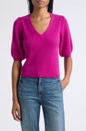 Ramy Brook Cassidee Puff Sleeve Cashmere Sweater