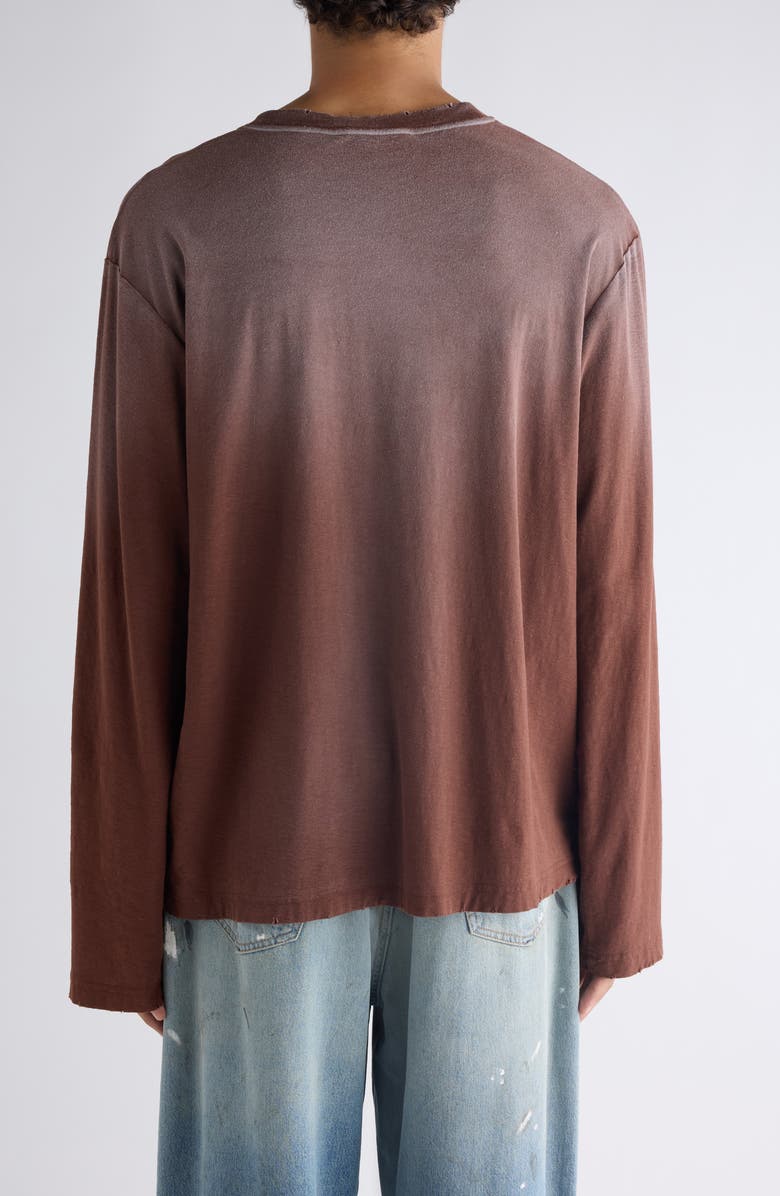 Acne Studios Edden 1996 Distressed Logo Graphic T-Shirt, Alternate, color, Chocolate Brown