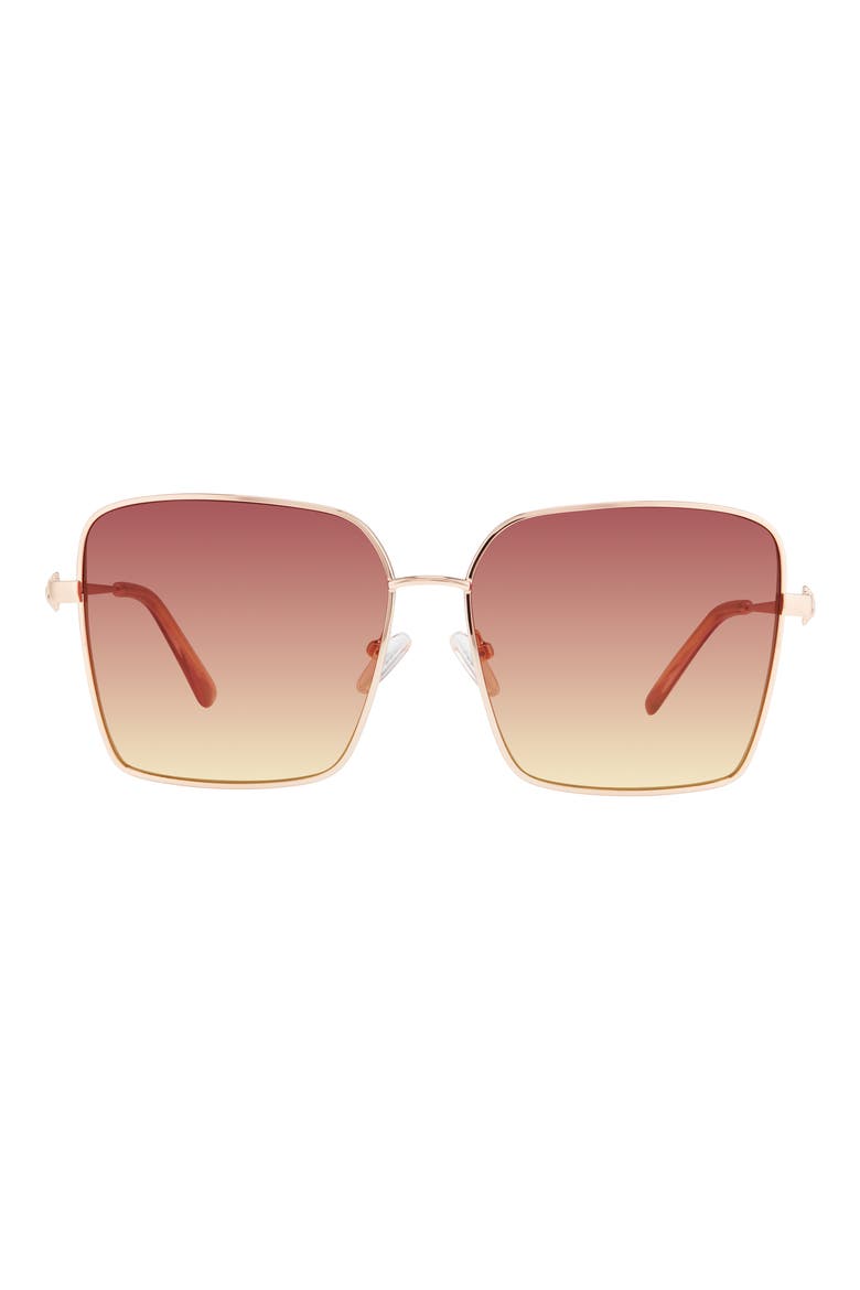 61mm Sunglasses, Main, color, GOLD COPPER/ PLUM SF