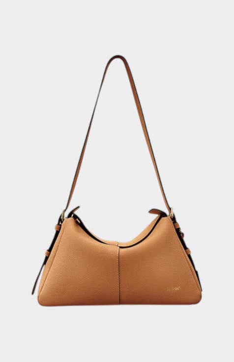 Madolyn Genuine Pebble Leather Shoulder Bag