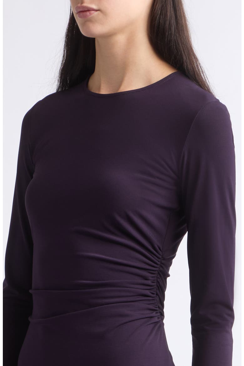 Jersey Long Sleeve Maxi Dress, Alternate, color, BLACKBERRY