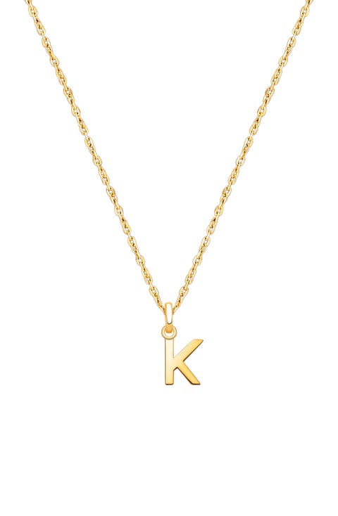14K Gold Modern Initial 12-14" Necklace