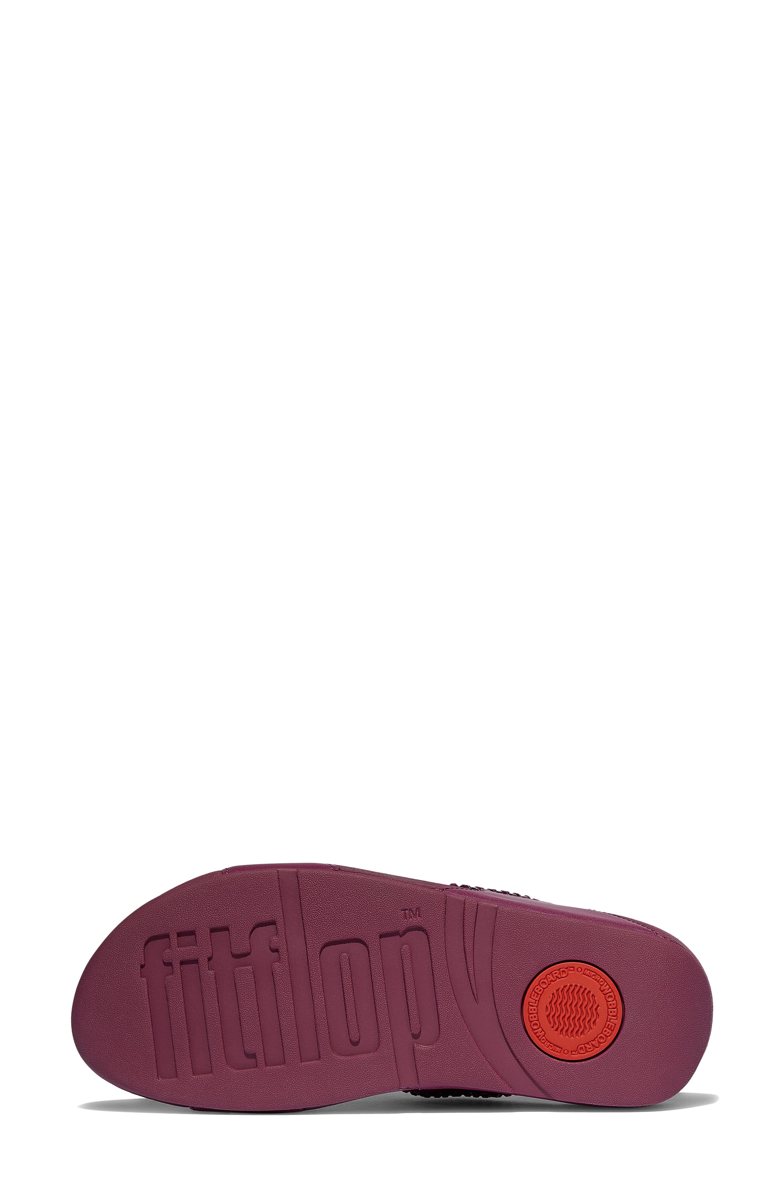 Lulu Maxi Crystal Covered Slide Sandal, Alternate, color, RUBY