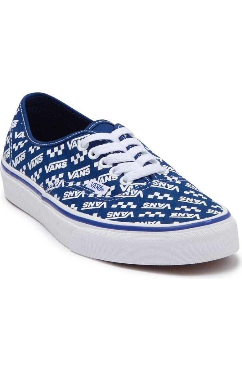 Vans Authentic Repeat Logo Skate Sneaker, Main, color,