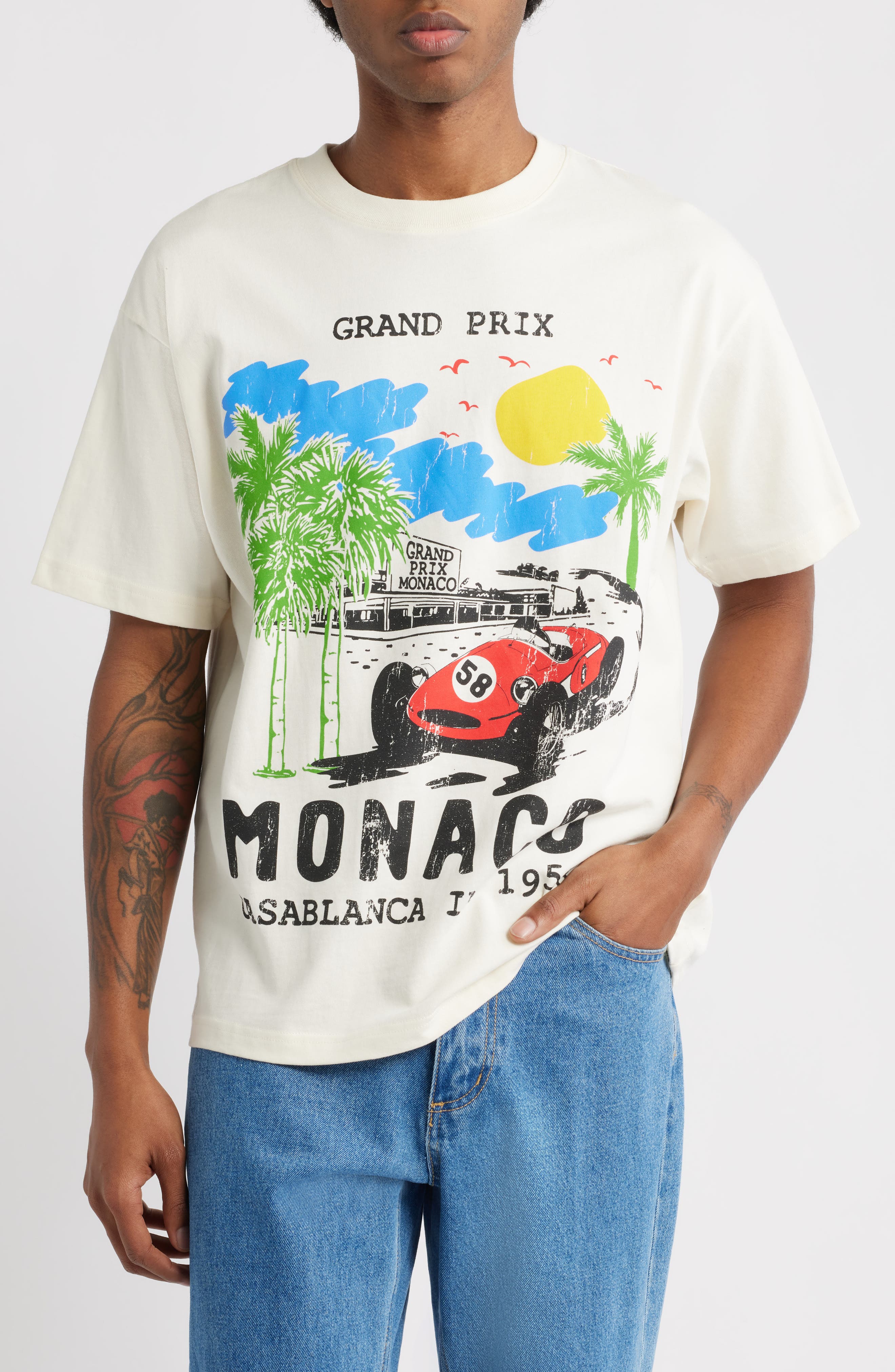 ID Supply Co Monaco Grand Prix Cotton Graphic T-Shirt (Men