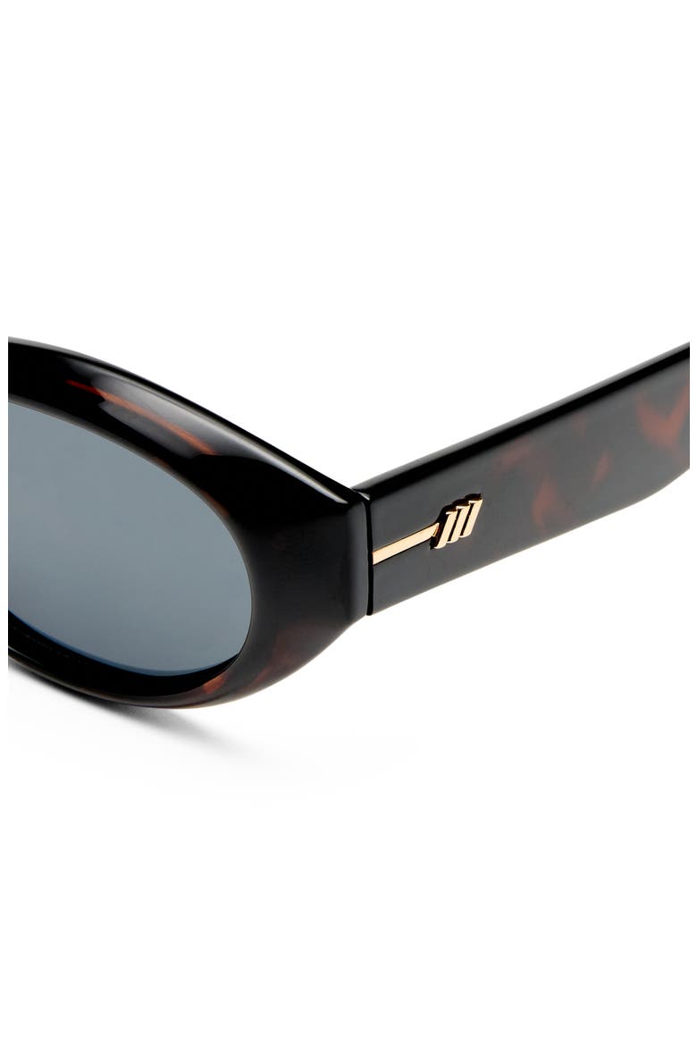 Le Bijou 55mm Oval Sunglasses, Alternate, color, DARK TORT