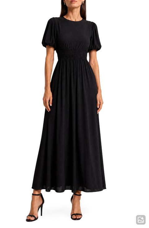 Ophelia Puff Sleeve Maxi Dress