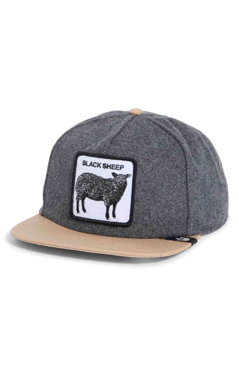 Goorin Bros. Flock Mountain Patch Trucker Hat, Main, color, Grey Heather