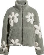 Thread & Supply High Pile Fleece Floral Jacket