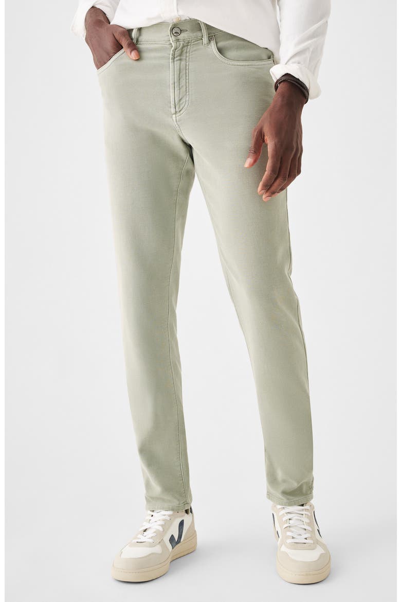 Stretch Terry 5-Pocket Pants, Main, color, FADED OLIVE