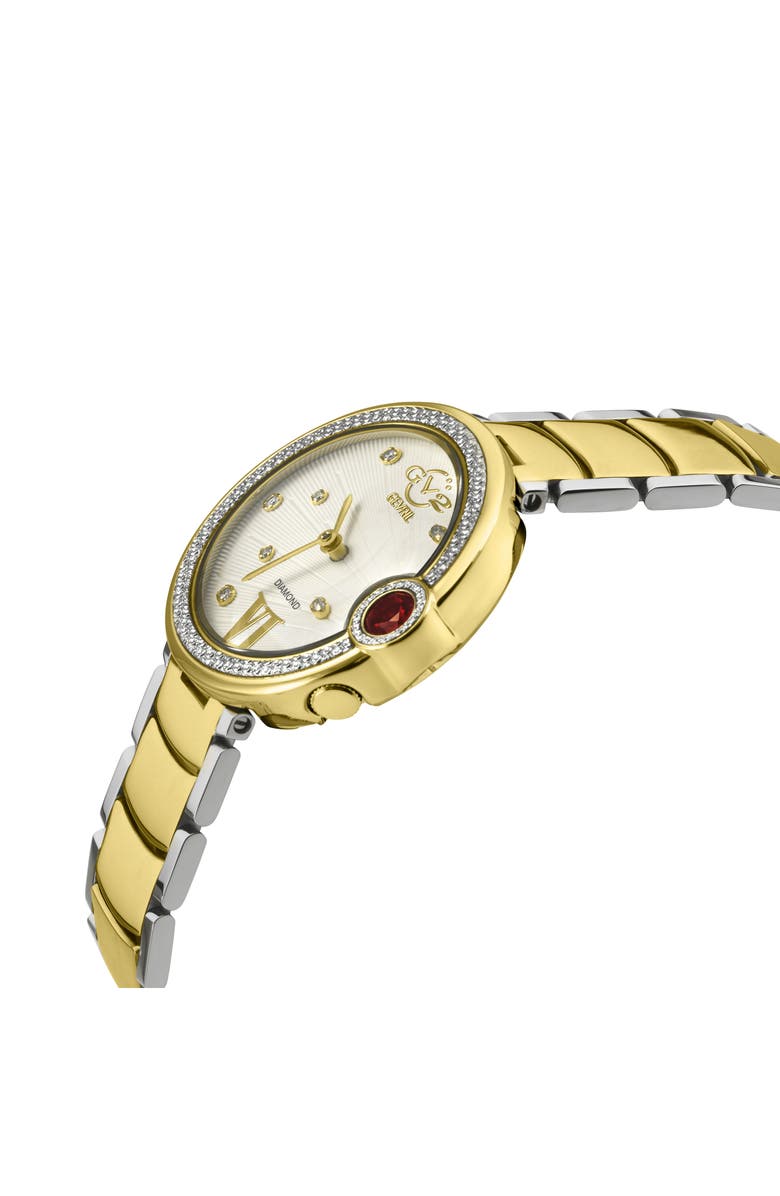 GEVRIL Peruga Diamond Bracelet Watch, Alternate, color, 