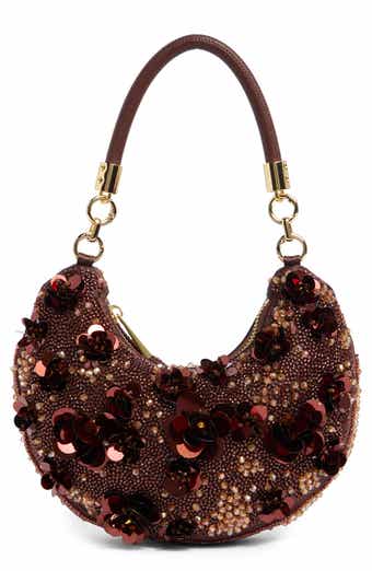 Livia Beaded Floral Shoulder Bag