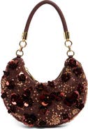 JW PEI Livia Beaded Floral Shoulder Bag