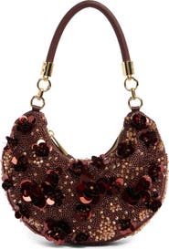 JW PEI Livia Beaded Floral Shoulder Bag