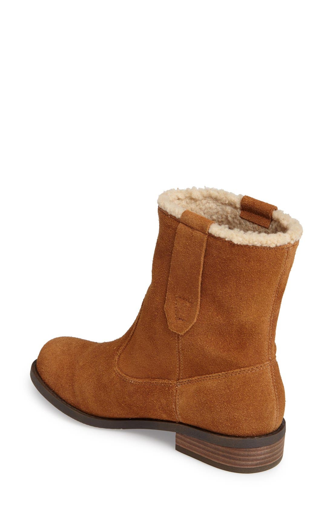 Verona Faux Shearling Boot, Alternate, color, VINTAGE COGNAC NUBUCK