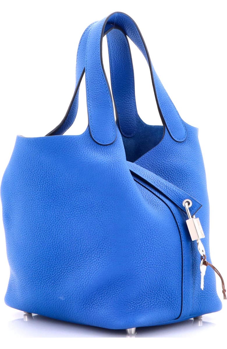 Pre-Owned Hermes Picotin Lock Bag Maurice PM, Alternate, color, Bleu France