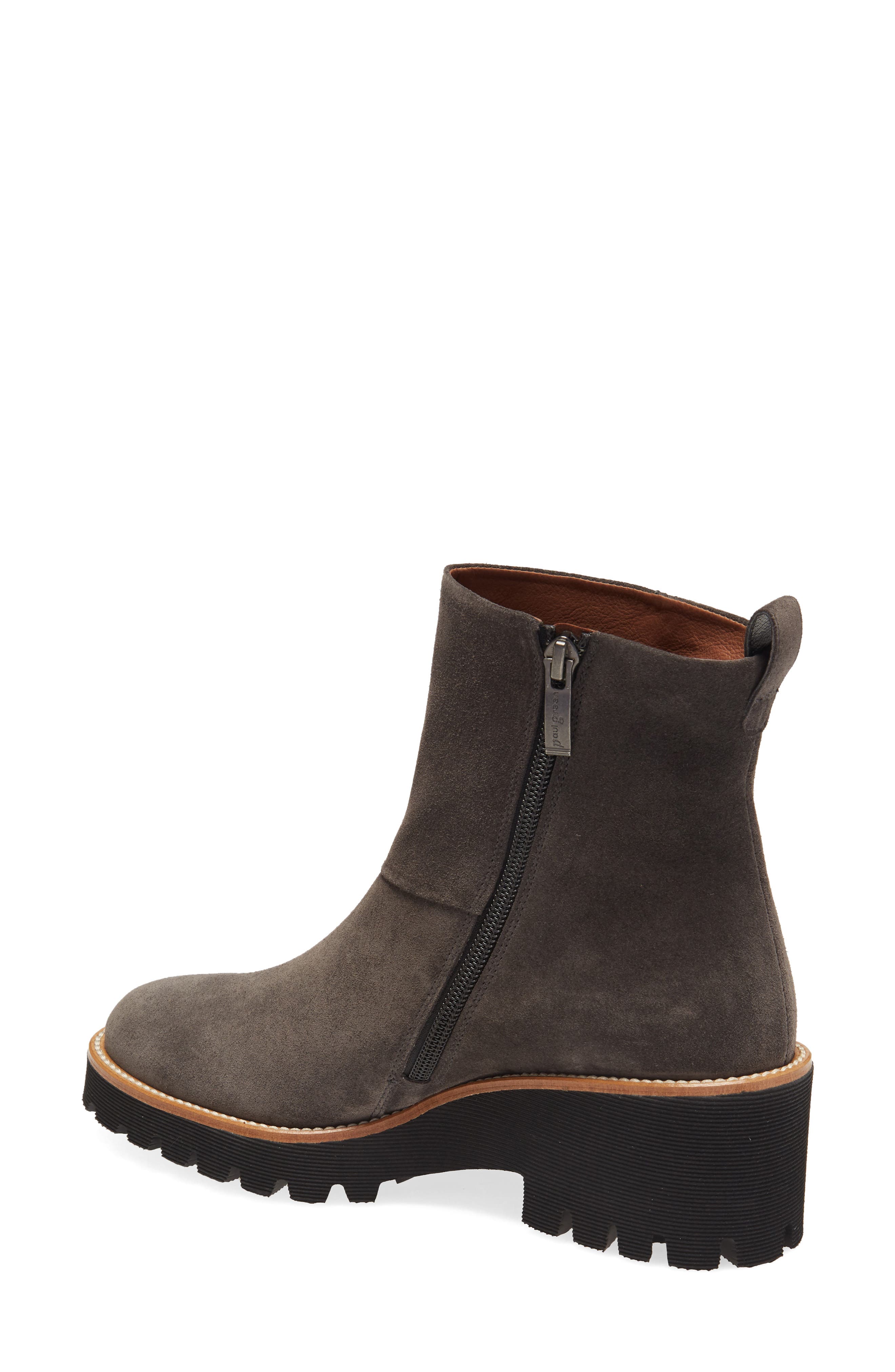 Jano Lug Sole Bootie, Alternate, color, ASPHALT SUEDE