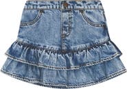 Huxbaby Dreamy Denim Tirered Skirt