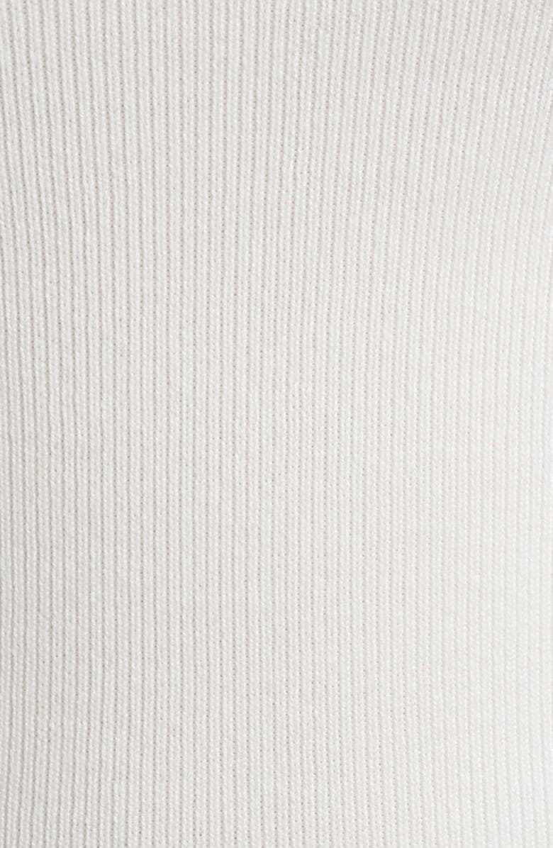 MANGO Gymnastic Rib Knit Tank, Alternate, color, Ecru