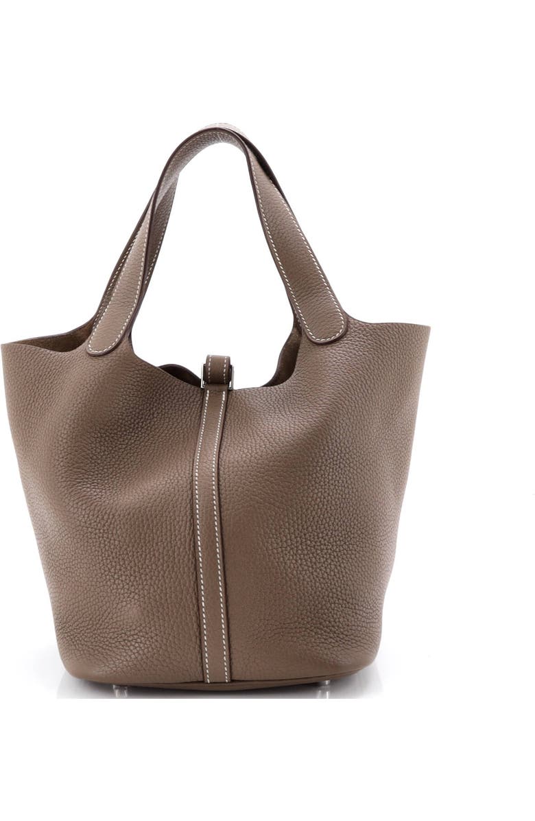 Pre-Owned Hermes Picotin Lock Bag Clemence MM, Alternate, color, Etoupe