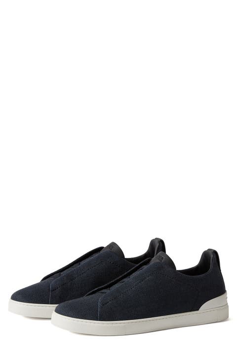 Cotton, Linen & Leather Triple Stitch™ Sneaker (Men)