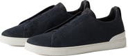 ZEGNA Cotton, Linen & Leather Triple Stitch™ Sneaker