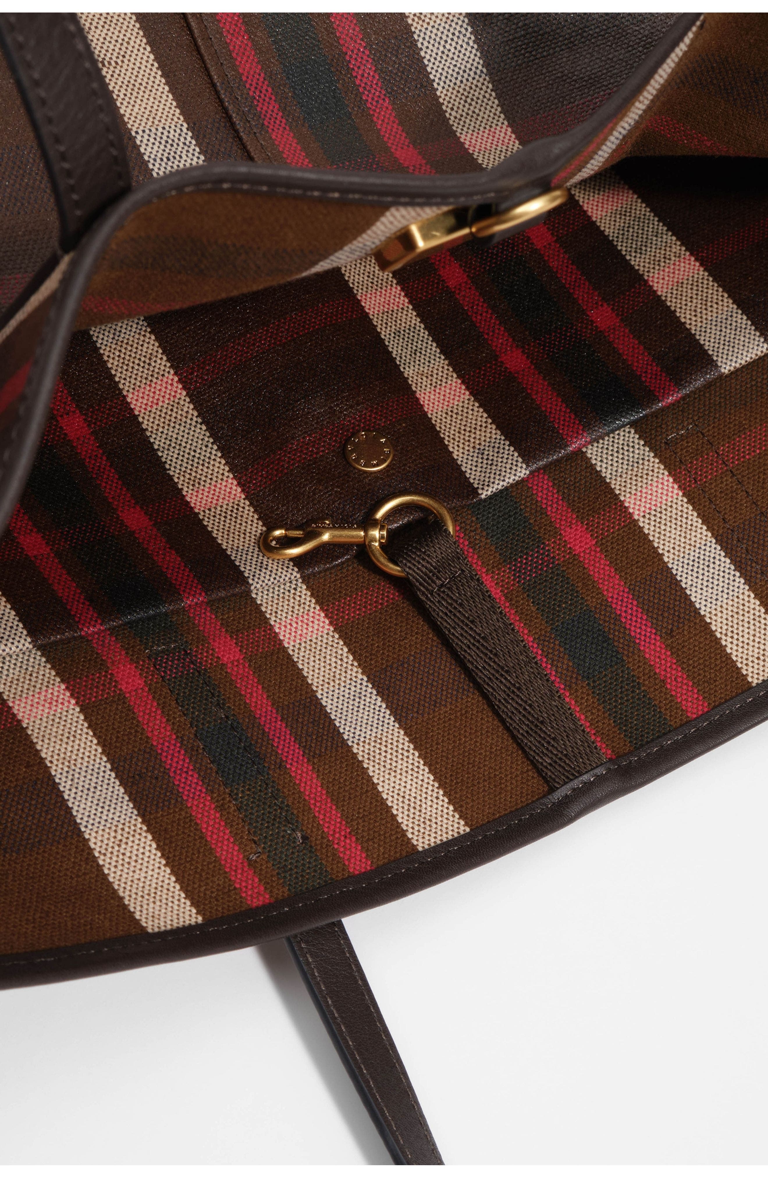 Large Tartan Shopper Bag, Alternate, color, TARTAN