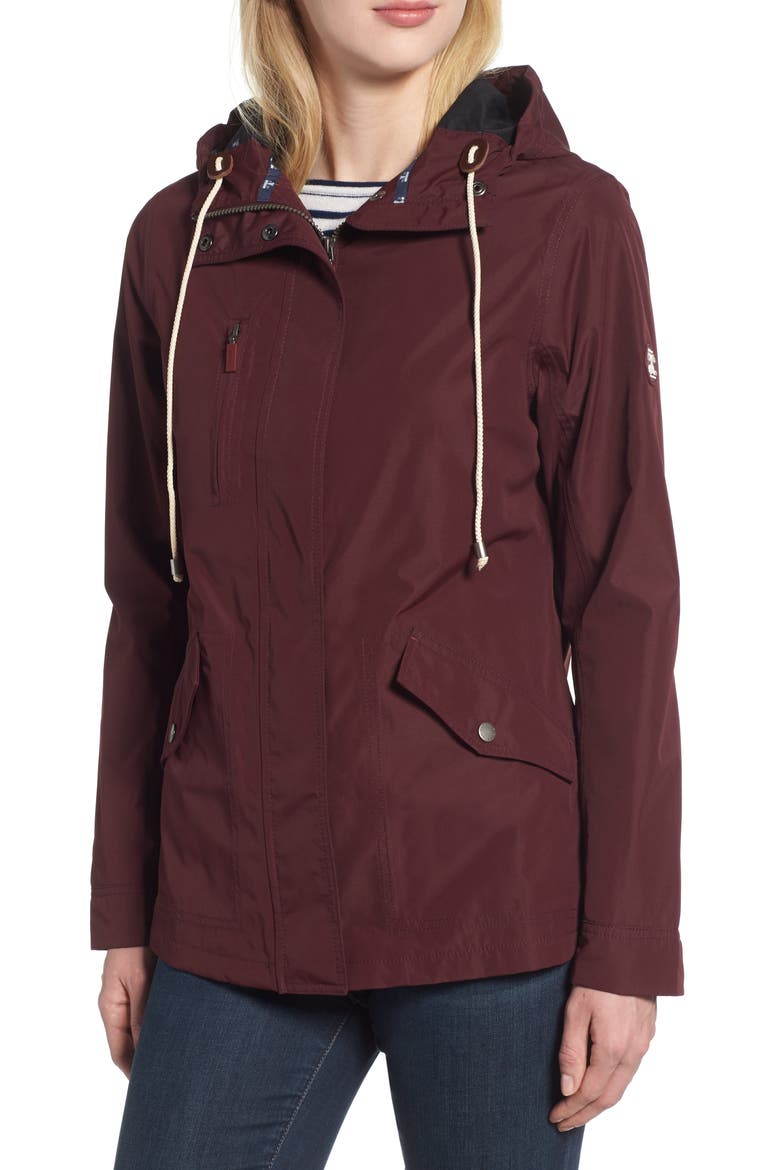 Headland Waterproof Hooded Raincoat, Alternate, color, AUBERGINE