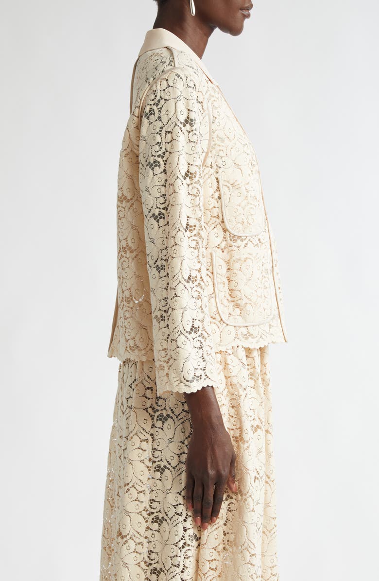 Pleated Zebra Fil Coupé Skirt