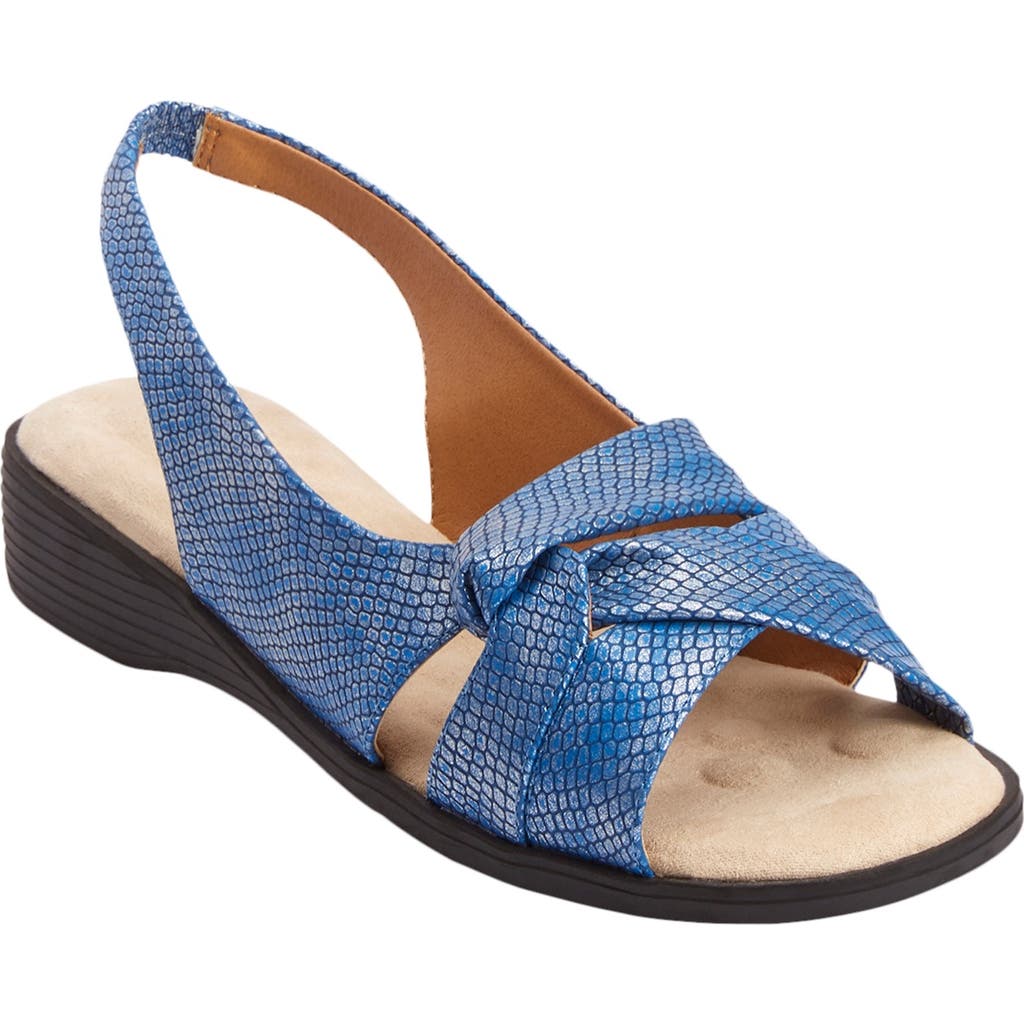Comfortview The Pearl Sandal In Blue