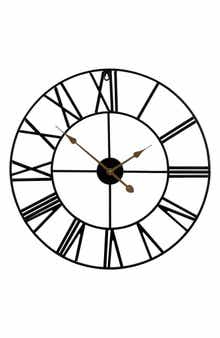 SORBUS Black Wall Clock