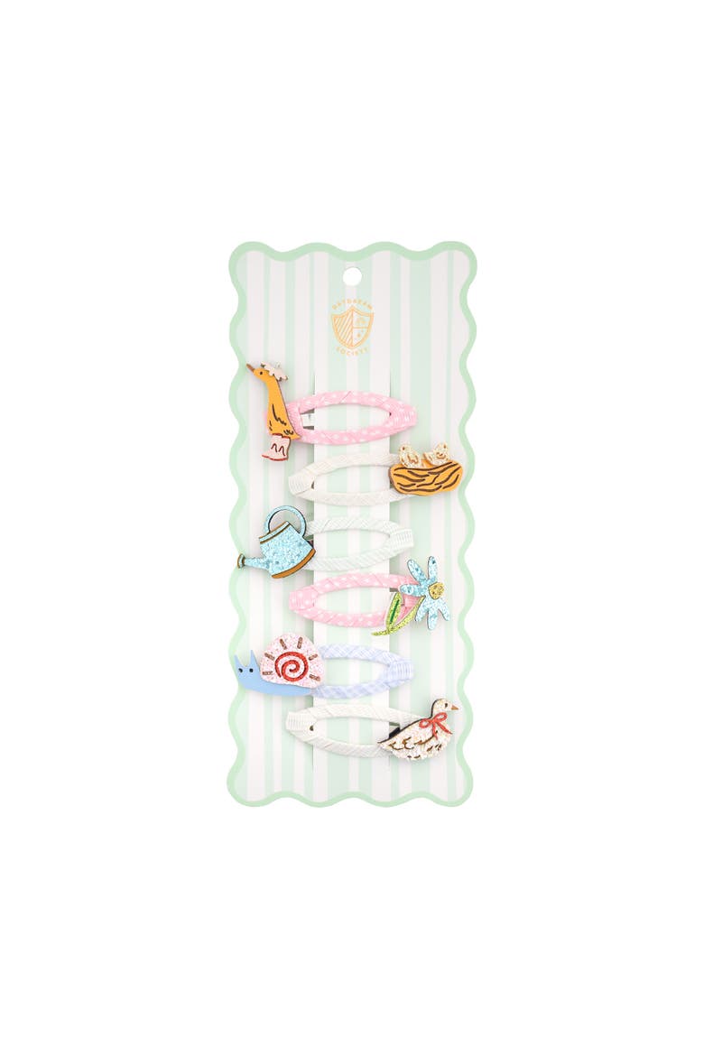Silly Goose Garden Hair Clip Set, Main, color, Assorted Pre-Pack